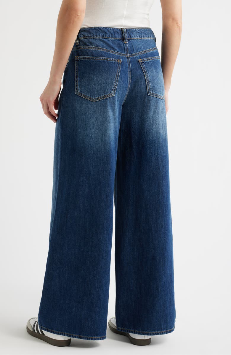 1822 Denim Drawstring High Waist Wide Leg Jeans, Alternate, color, Adelaide