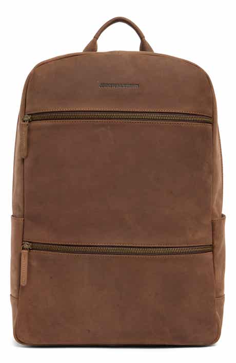 Johnston & Murphy Oil Tanned Leather Backpack