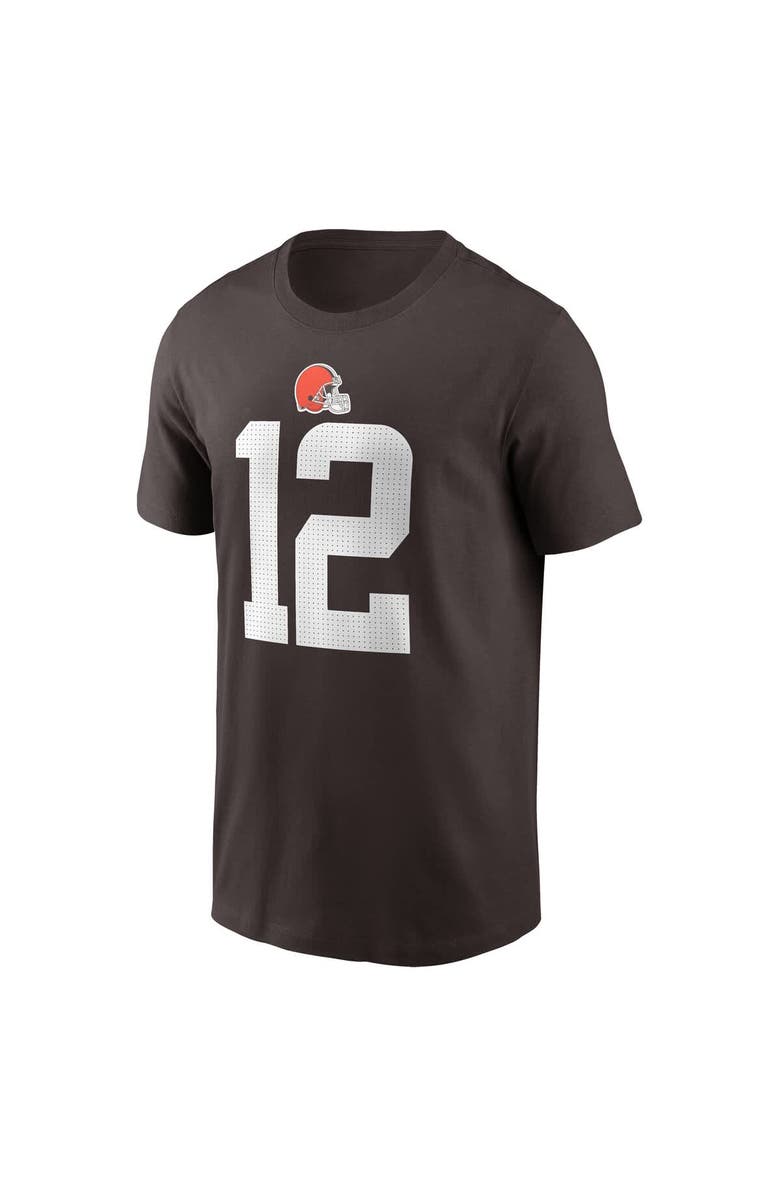 Nike Men's Nike Shedeur Sanders Brown Cleveland Browns 2025 NFL Draft Name & Number T-Shirt, Alternate, color, Brown