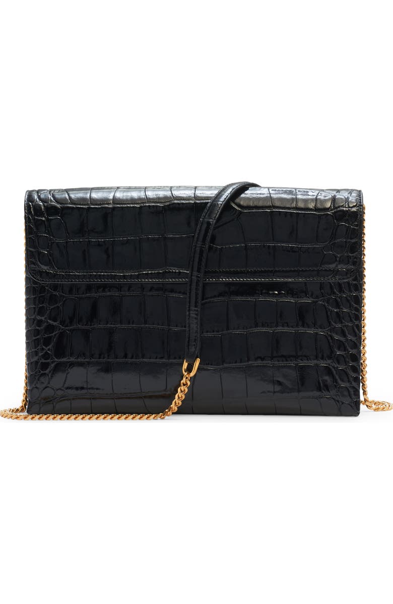 TOM FORD Monarch Medium Croc Embossed Leather Shoulder Bag, Alternate, color,