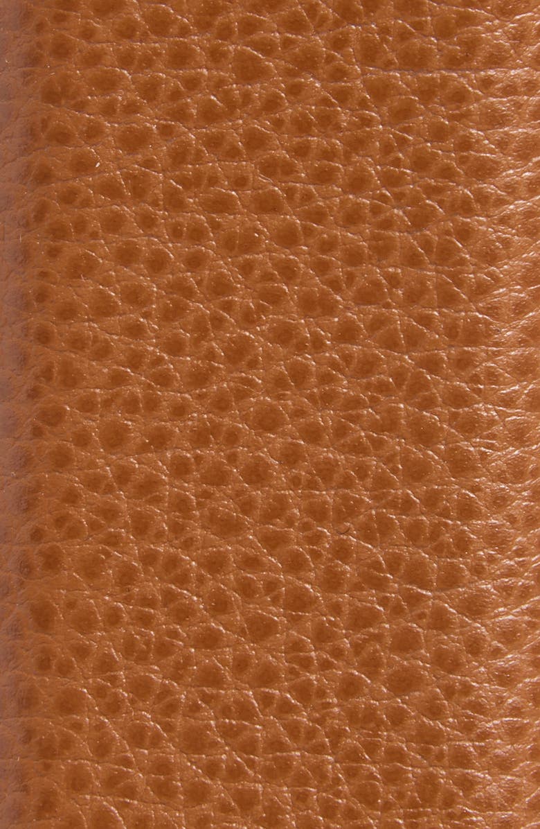 Palm Angels Monogram Buckle Leather Belt, Alternate, color, Brown