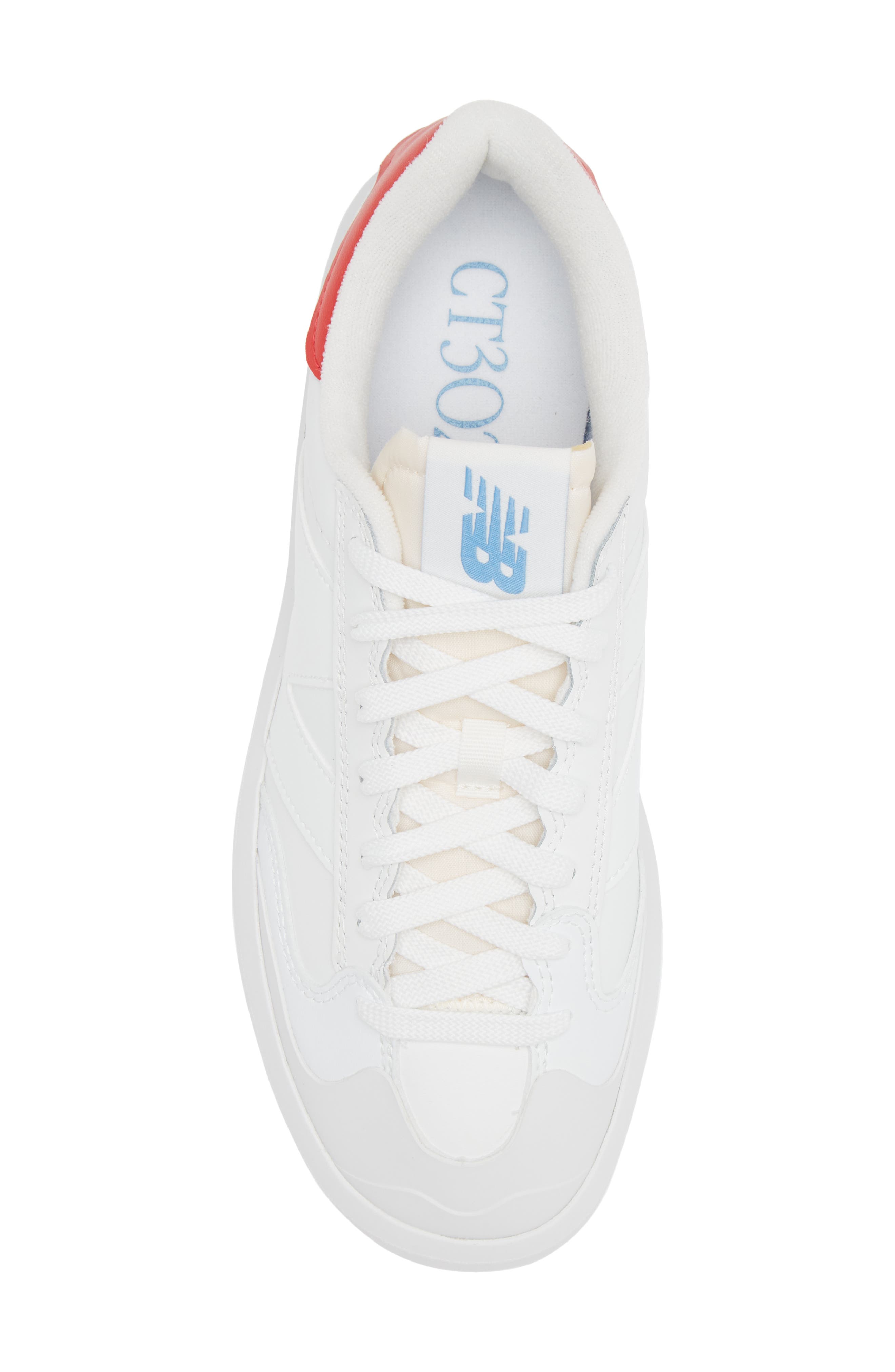 New Balance CT302 Sneaker, Alternate, color, White/ True Red