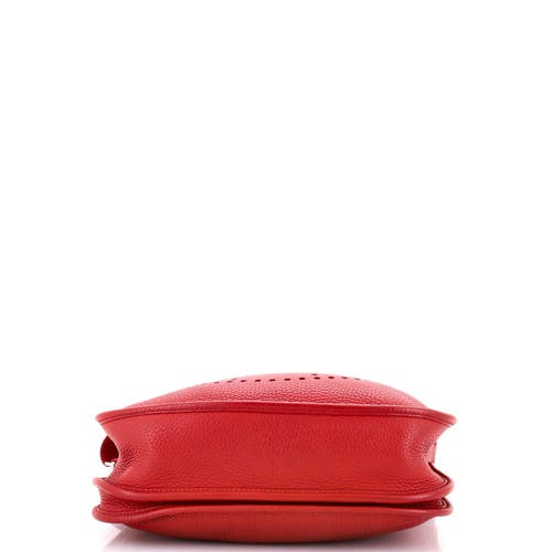 Pre-owned Hermes Hermes Evelyne Bag Gen Iii Clemence Gm In Red