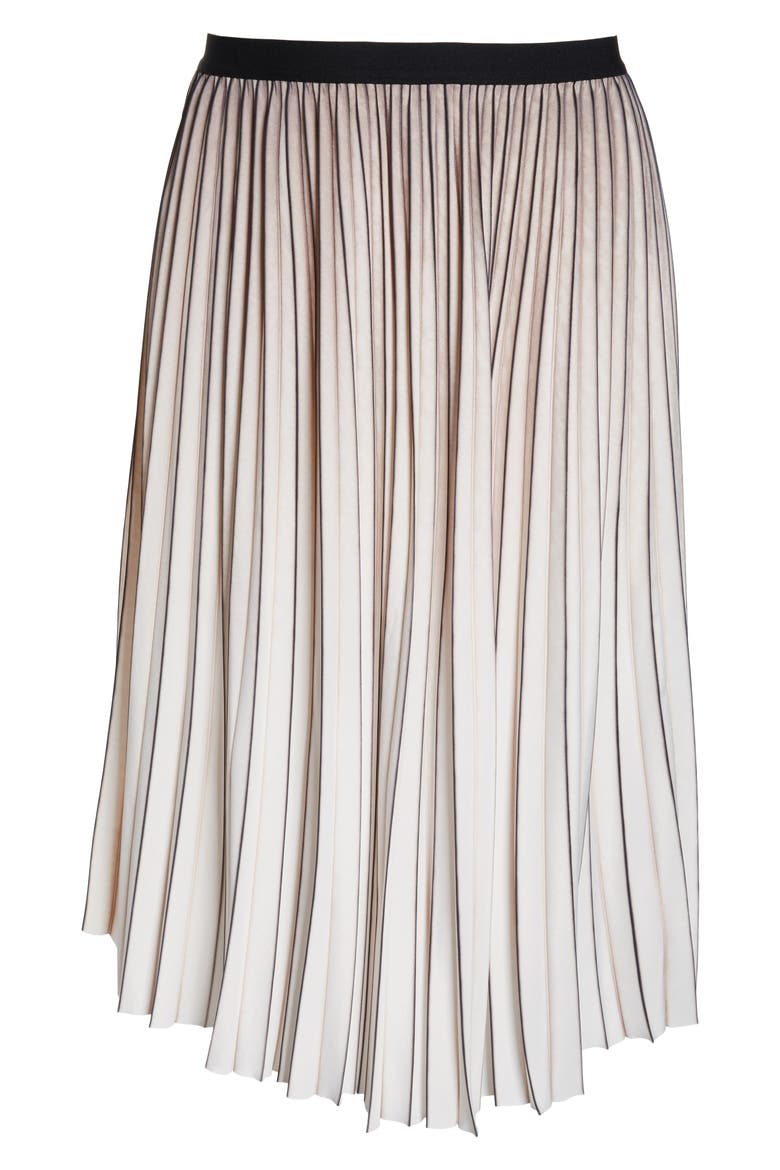 Stripe Pleat Skirt, Alternate, color, MULTI