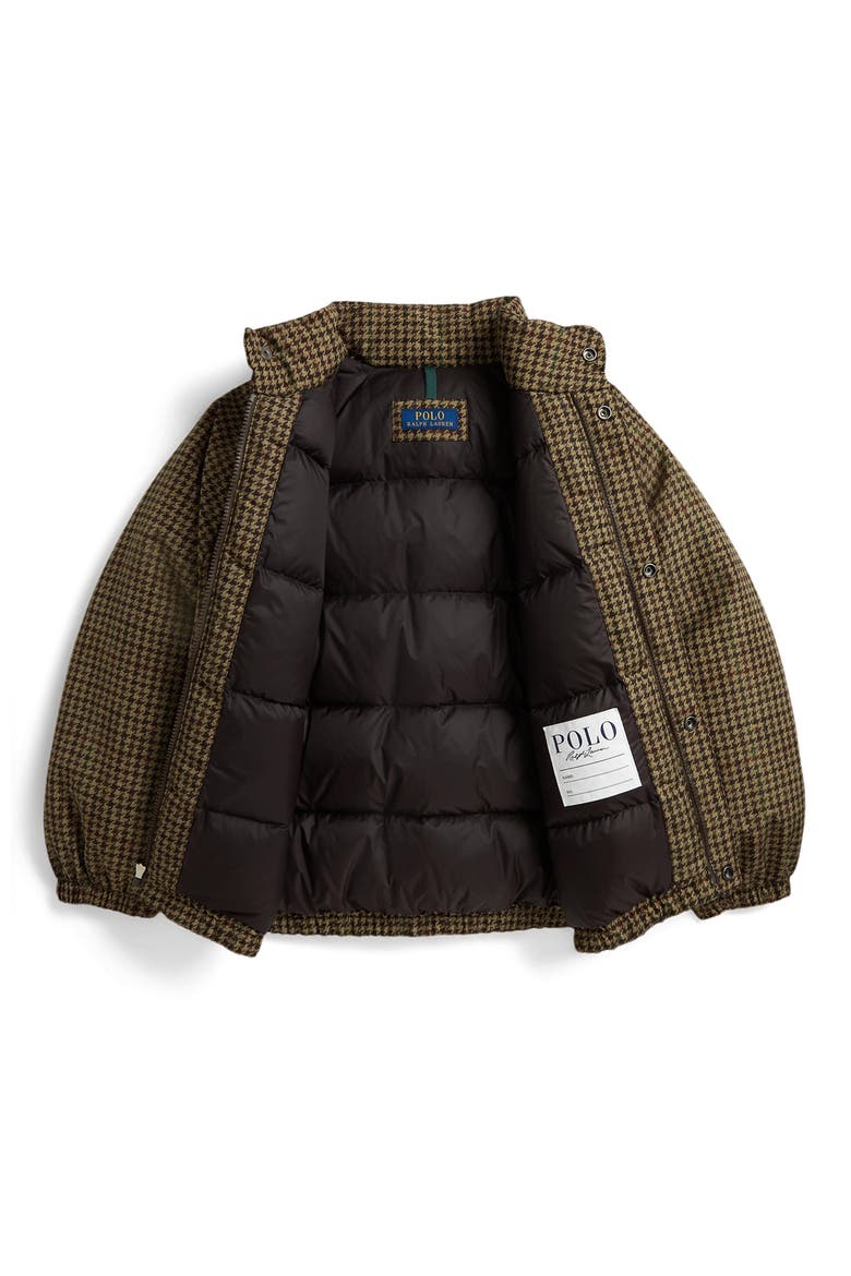 Kids' Tweed 650 Fill Power Down Bomber Jacket, Alternate, color, PRINTED TWEED