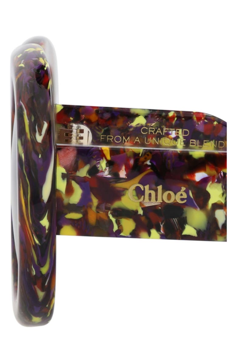 Chloé 54mm Square Sunglasses, Alternate, color, Violet Violet Violet