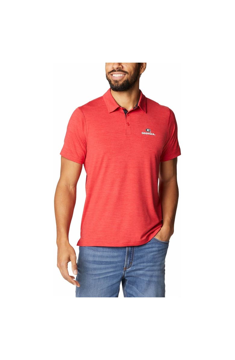 Columbia Men's Columbia Red Georgia Bulldogs Tech Trail Omni-Shade Polo, Alternate, color, Red