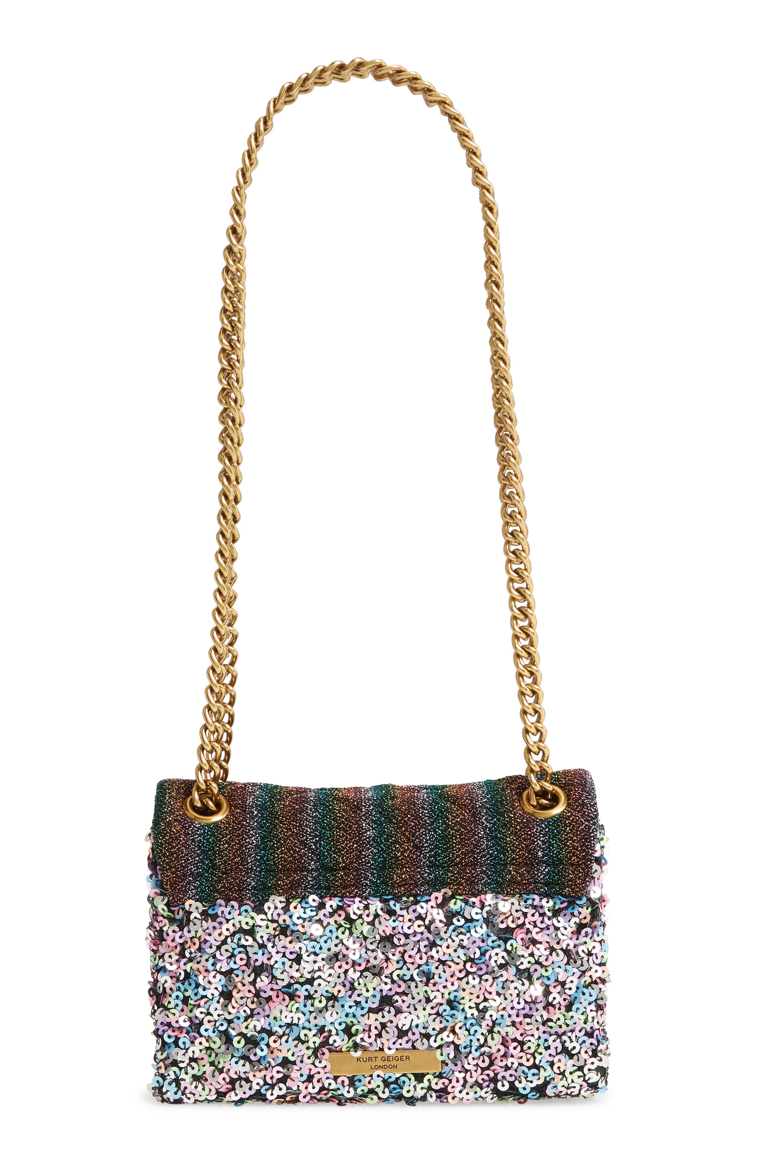 Kurt Geiger London Mini Kensington Sequin Crossbody Bag, Alternate, color, 