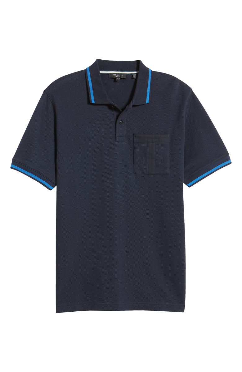 Ted Baker London Wayfar Tipped Pocket Polo, Alternate, color,