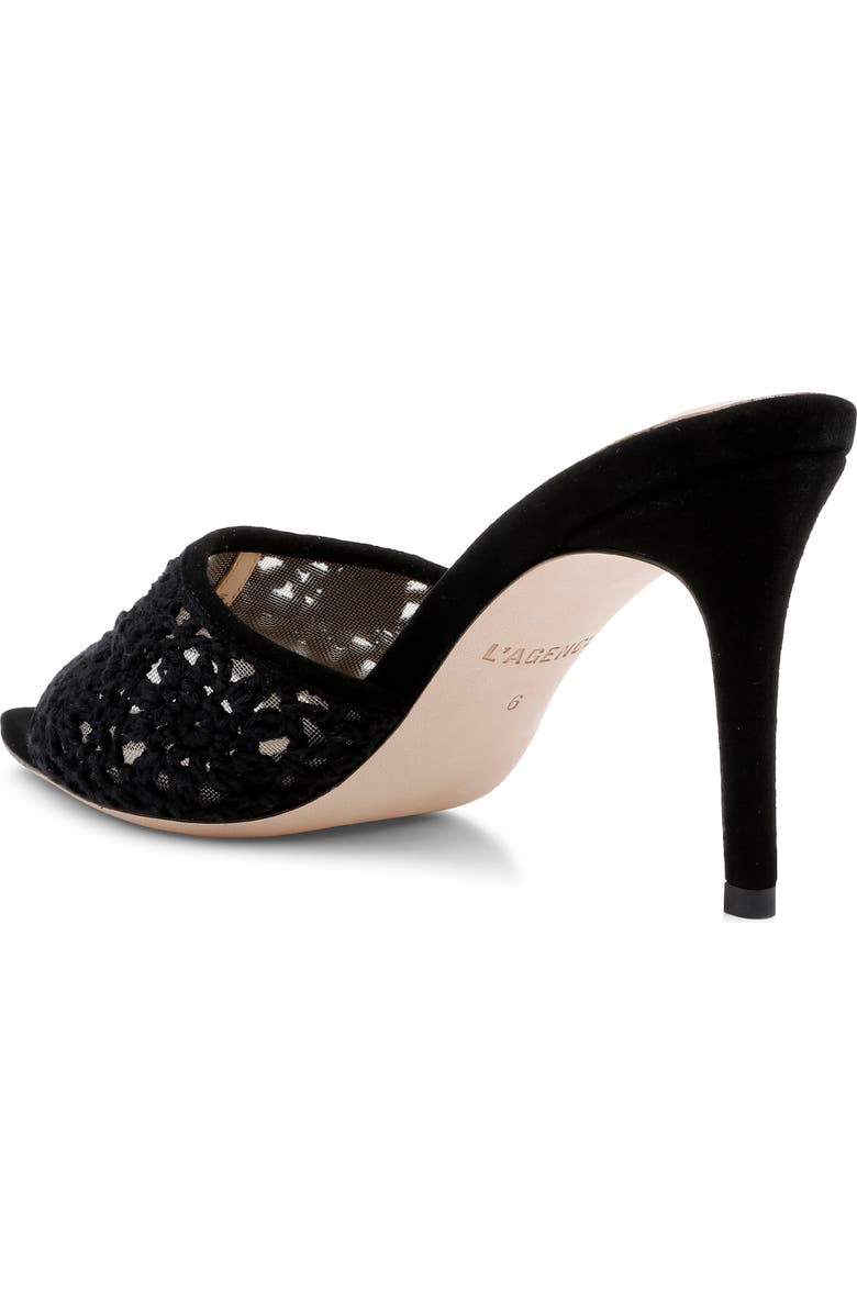 L'AGENCE Armande Pointed Toe Slide Sandal, Alternate, color, Black