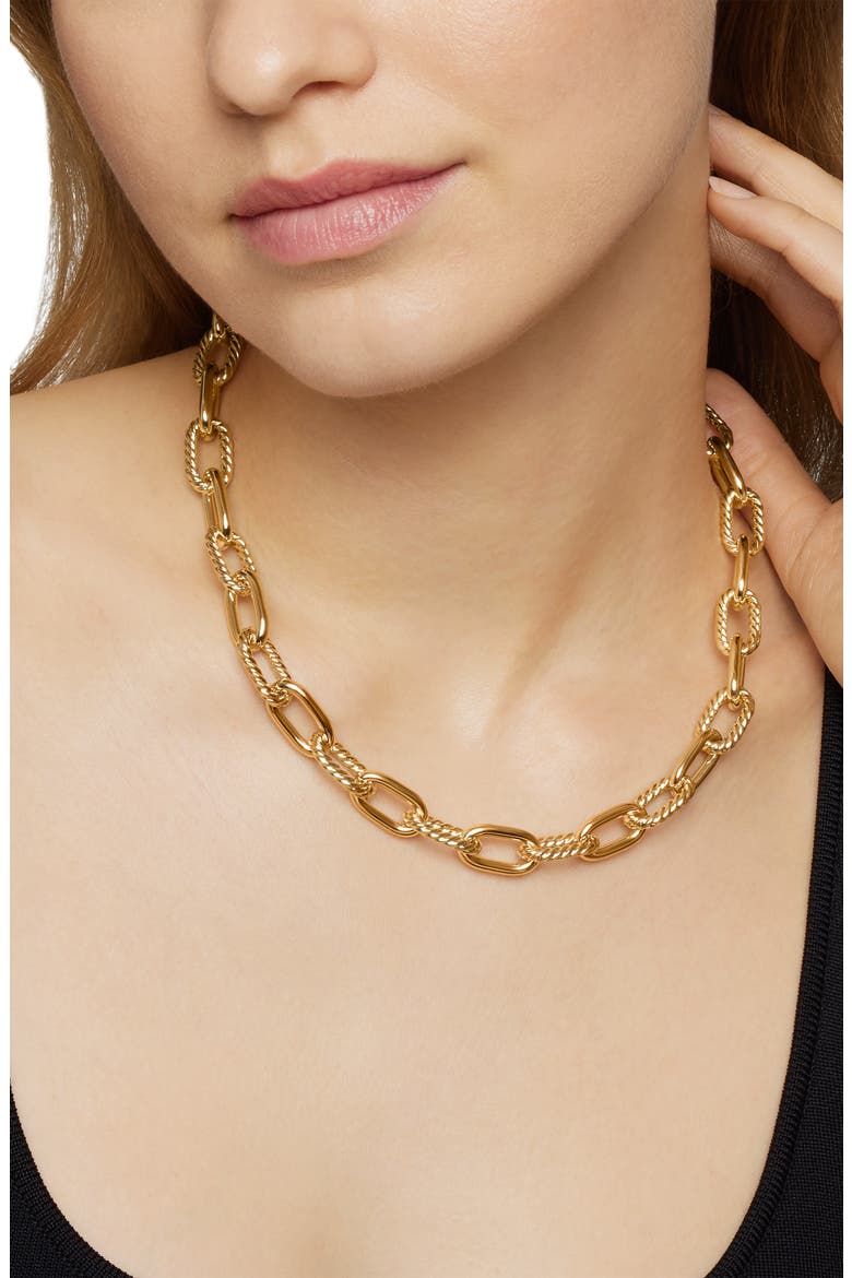 DY Madison® Chain Necklace in 18K Yellow Gold, 11mm, Alternate, color, YELLOW GOLD