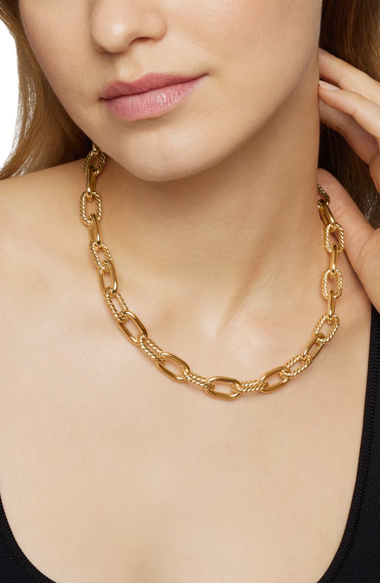 David Yurman DY Madison<sup>®</sup> Chain Necklace in 18K Yellow Gold, 11mm, Alternate, color, Yellow Gold