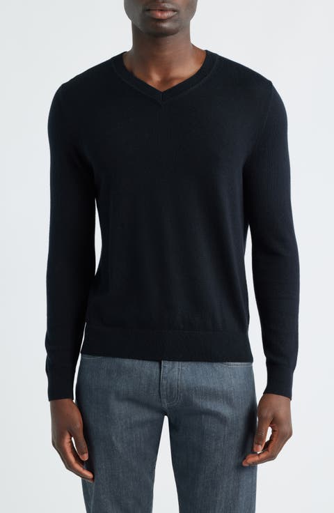 Cotton & Cashmere V-Neck Sweater