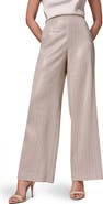 Donna Karan New York Shine Pinstripe Wide Leg Pants