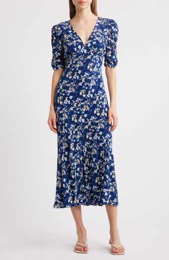 Rails Zariah Floral Puff Sleeve Midi Dress