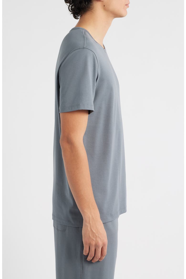 Stretch Cotton & Modal Blend Pajama T-Shirt, Alternate, color, OCEAN