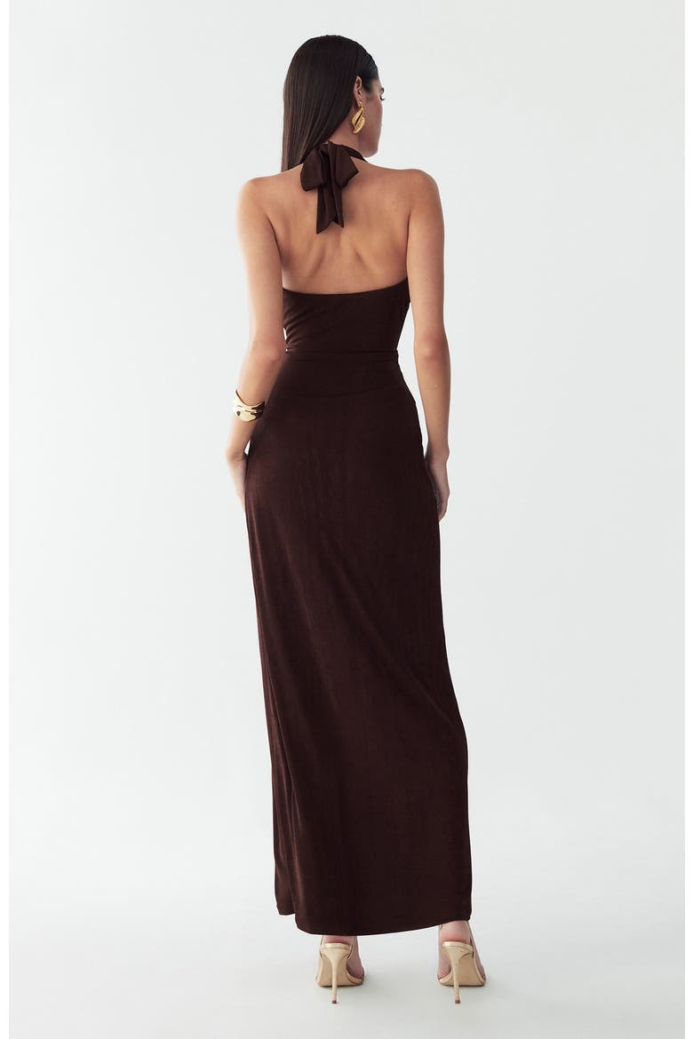 Dakota Maxi Dress, Alternate, color, Chocolate
