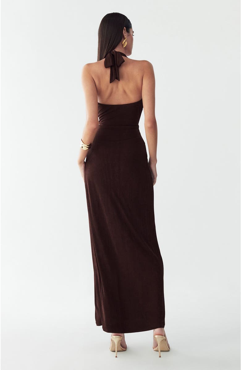 BWLDR Dakota Maxi Dress, Alternate, color, Chocolate