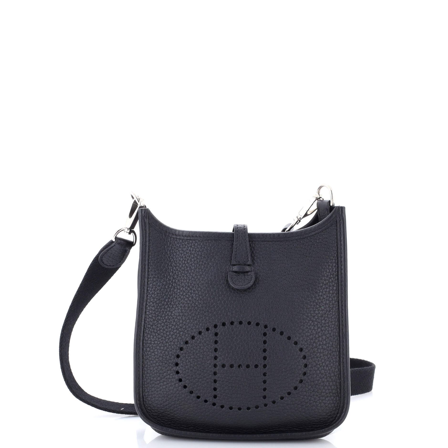 Pre-Owned Hermes Evelyne Bag Gen III Clemence TPM, Main, color, Noir