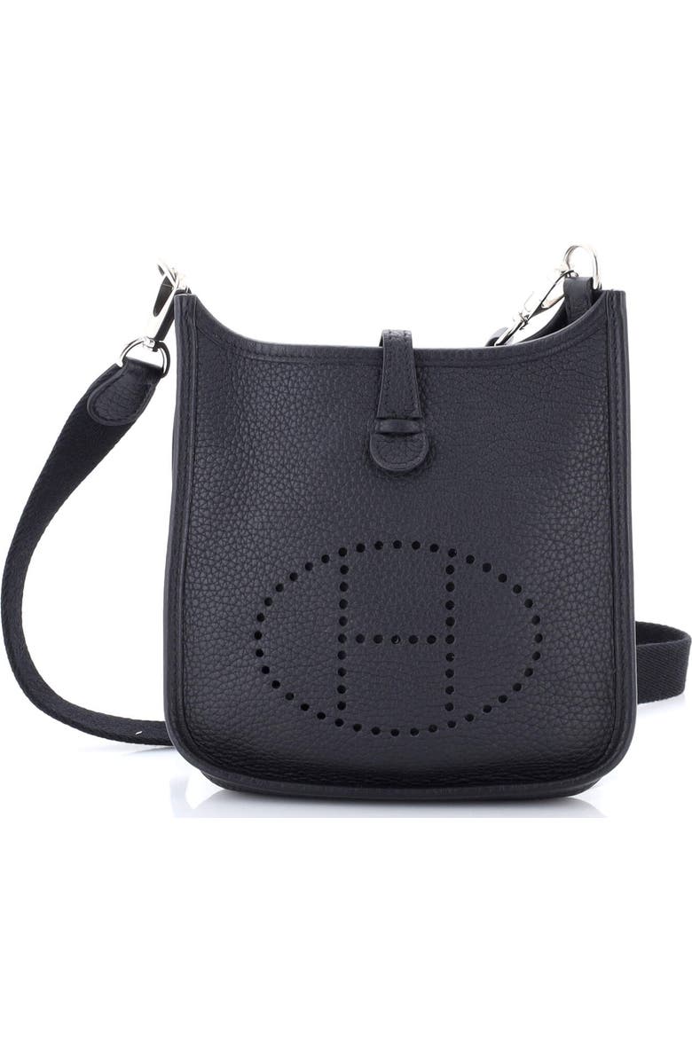 Pre-Owned Hermes Evelyne Bag Gen III Clemence TPM, Main, color, Noir
