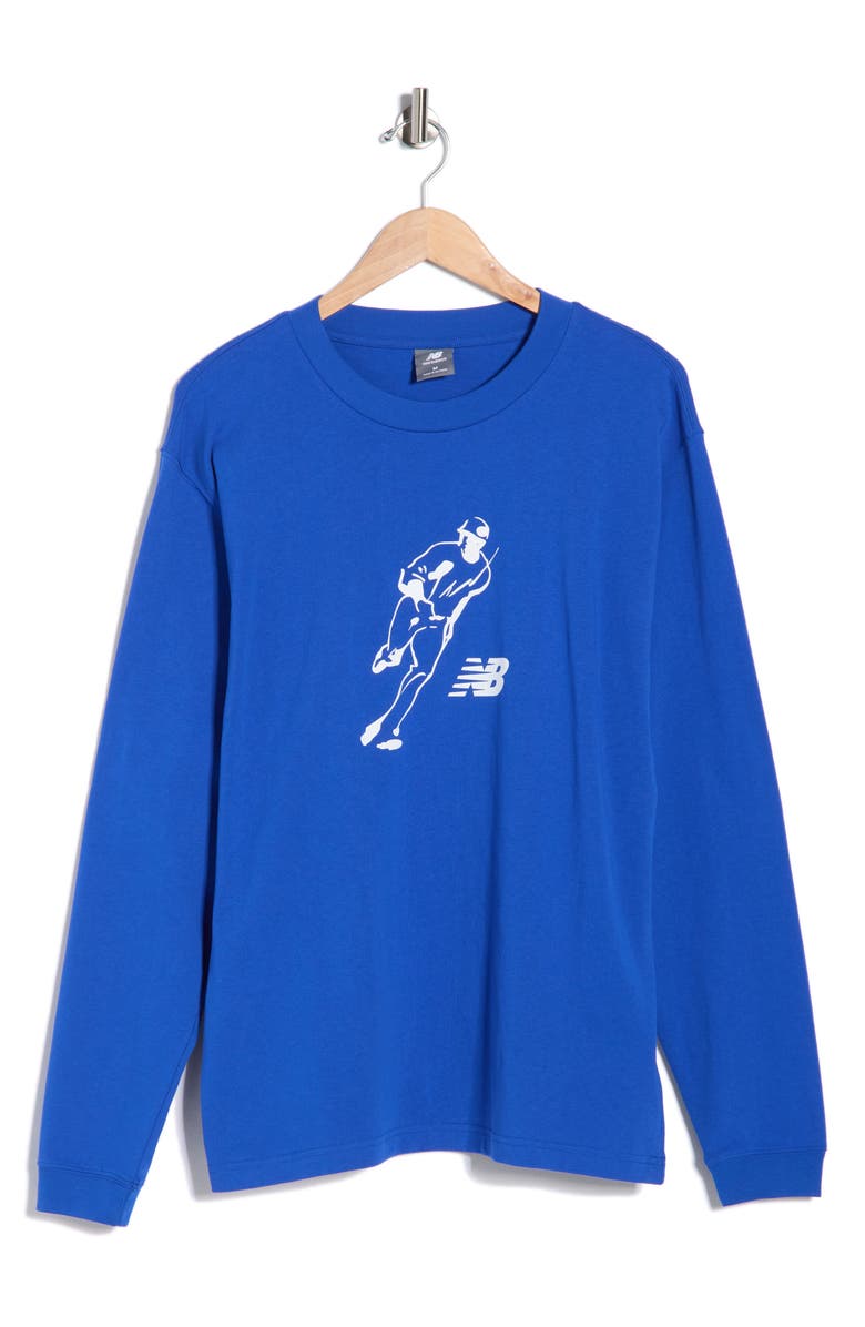 New Balance Ohtani Relaxed Long Sleeve Graphic T-Shirt, Main, color, Team Royal