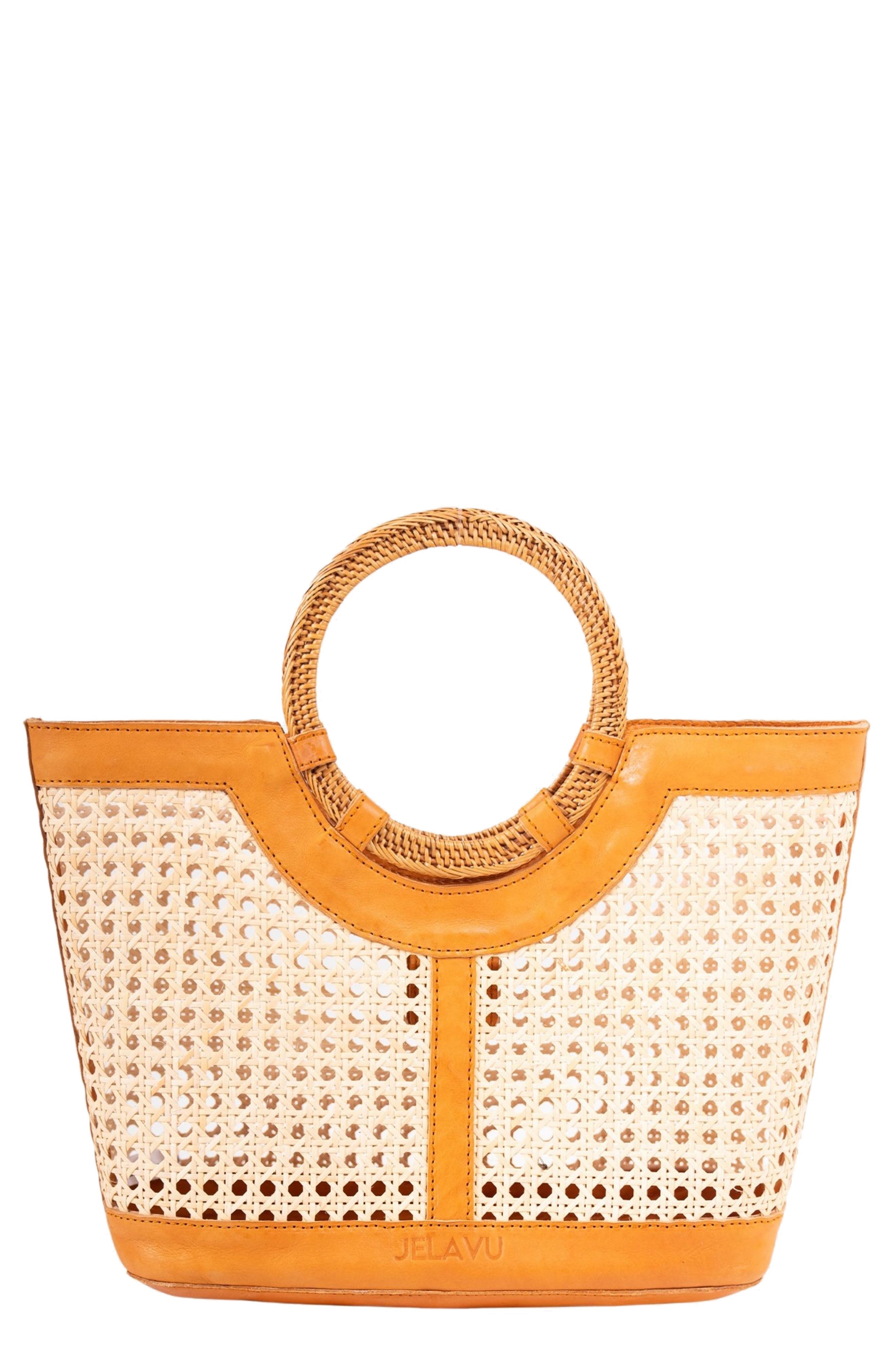 Jelavu Hilton Handwoven Cane Tote
