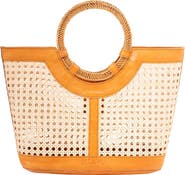 Jelavu Hilton Handwoven Cane Tote