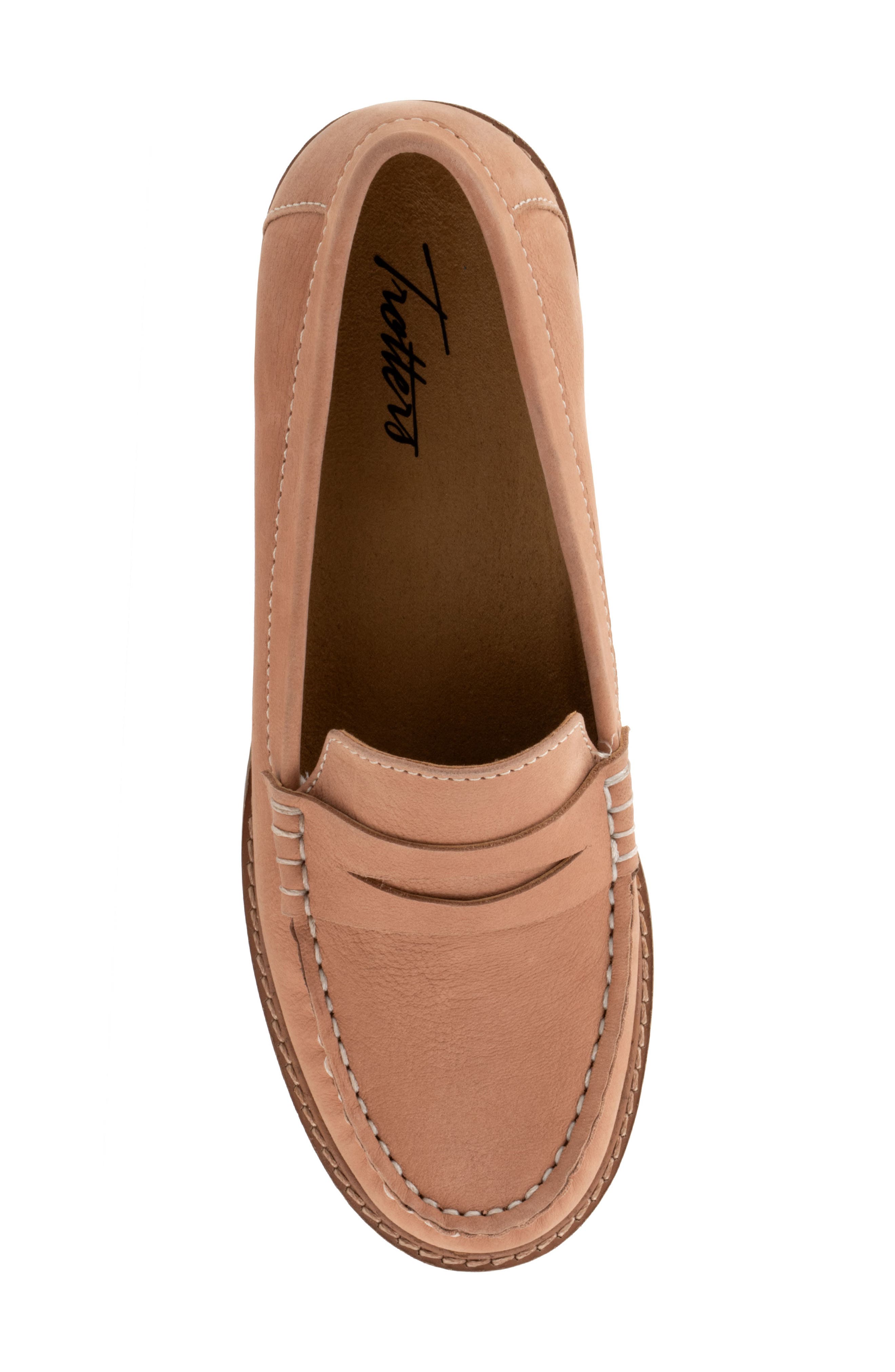 Trotters Francey Loafer, Alternate, color, Pale Pink Nubuck