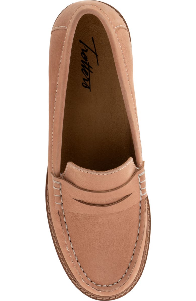 Trotters Francey Loafer, Alternate, color, Pale Pink Nubuck
