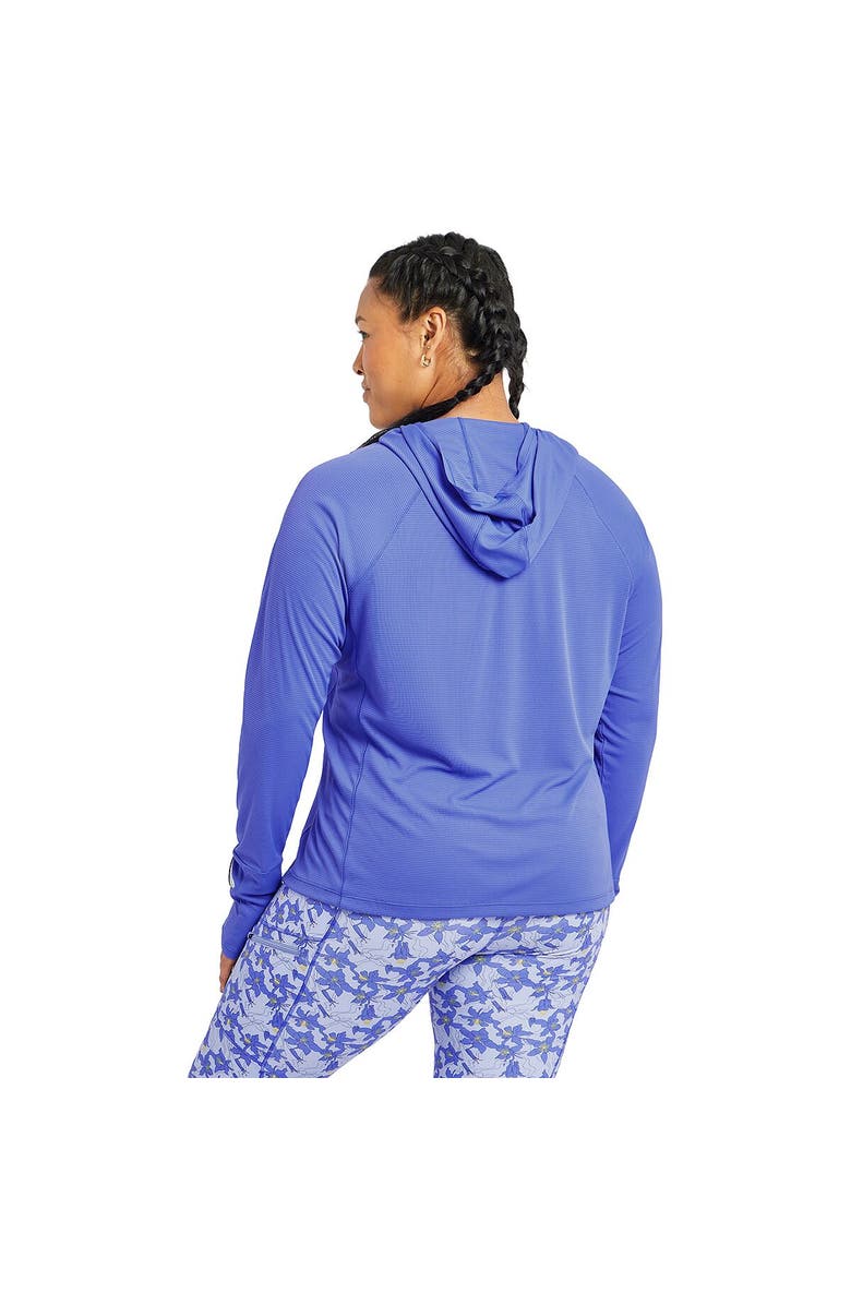 Oiselle Flyout Chill Hoodie - Women's, Alternate, color, Blue Rapids