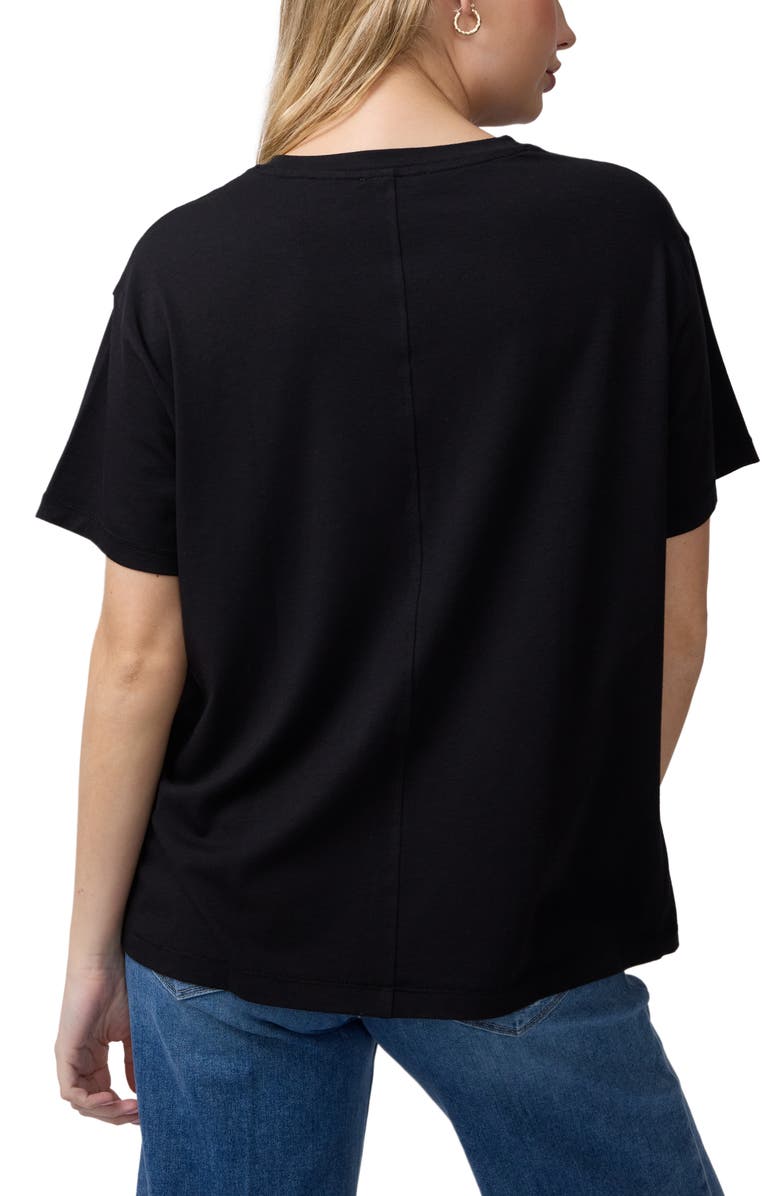 Ingrid & Isabel Short Sleeve Relaxed Tee, Alternate, color, Black