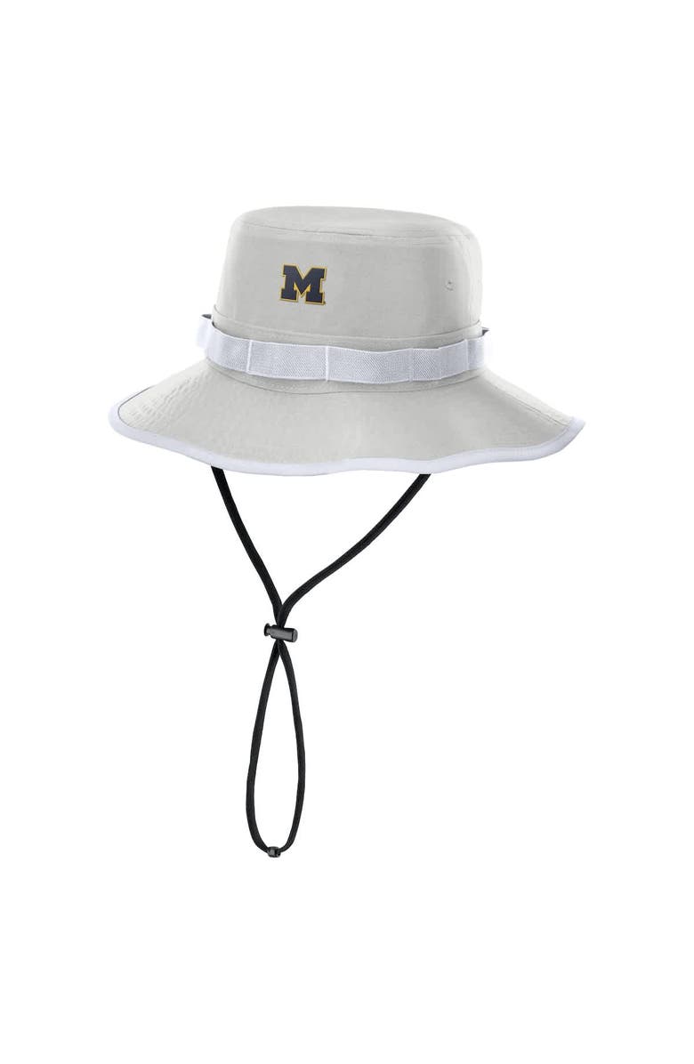 Nike Men's Nike Gray Michigan Wolverines 2025 Sideline Apex Boonie Bucket Hat, Alternate, color, Gray