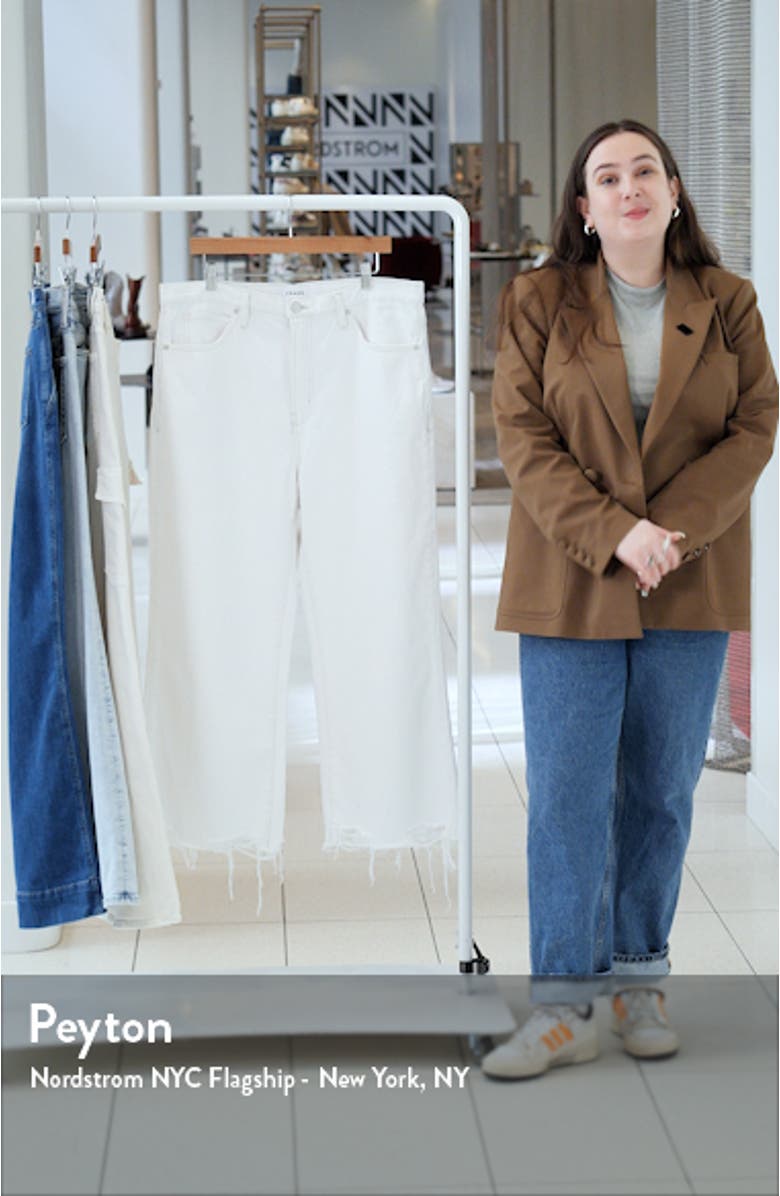 Relaxed Fit Straight Leg Crop Jeans, sales video thumbnail