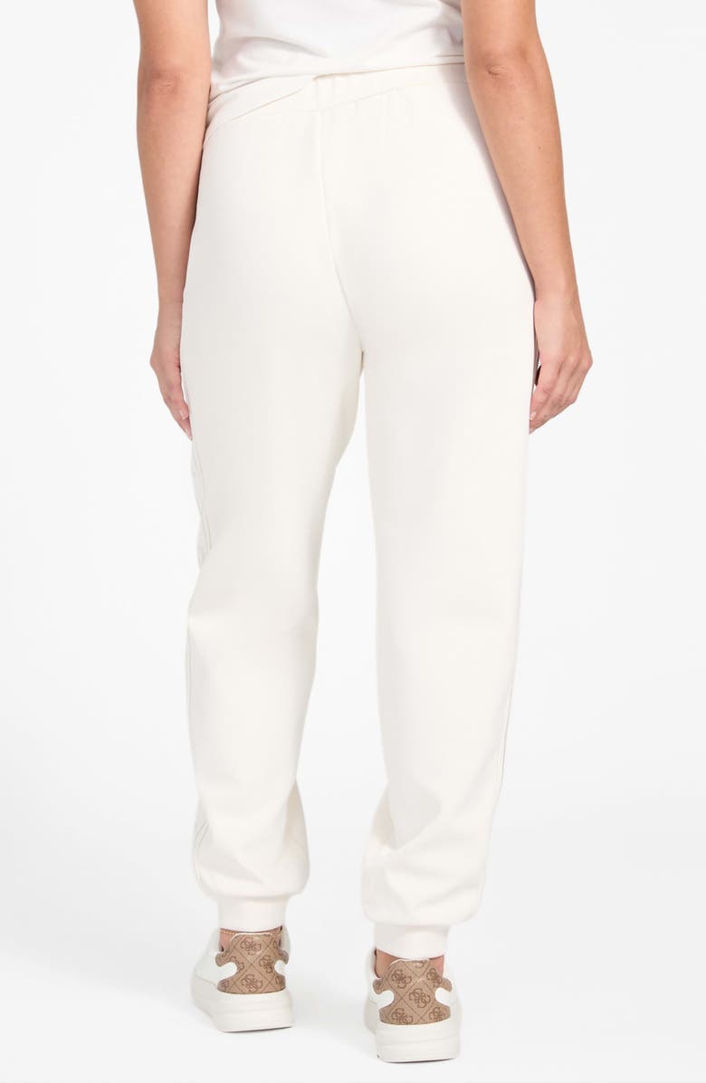 GUESS Octavia Rhinestone Joggers, Alternate, color, Cream