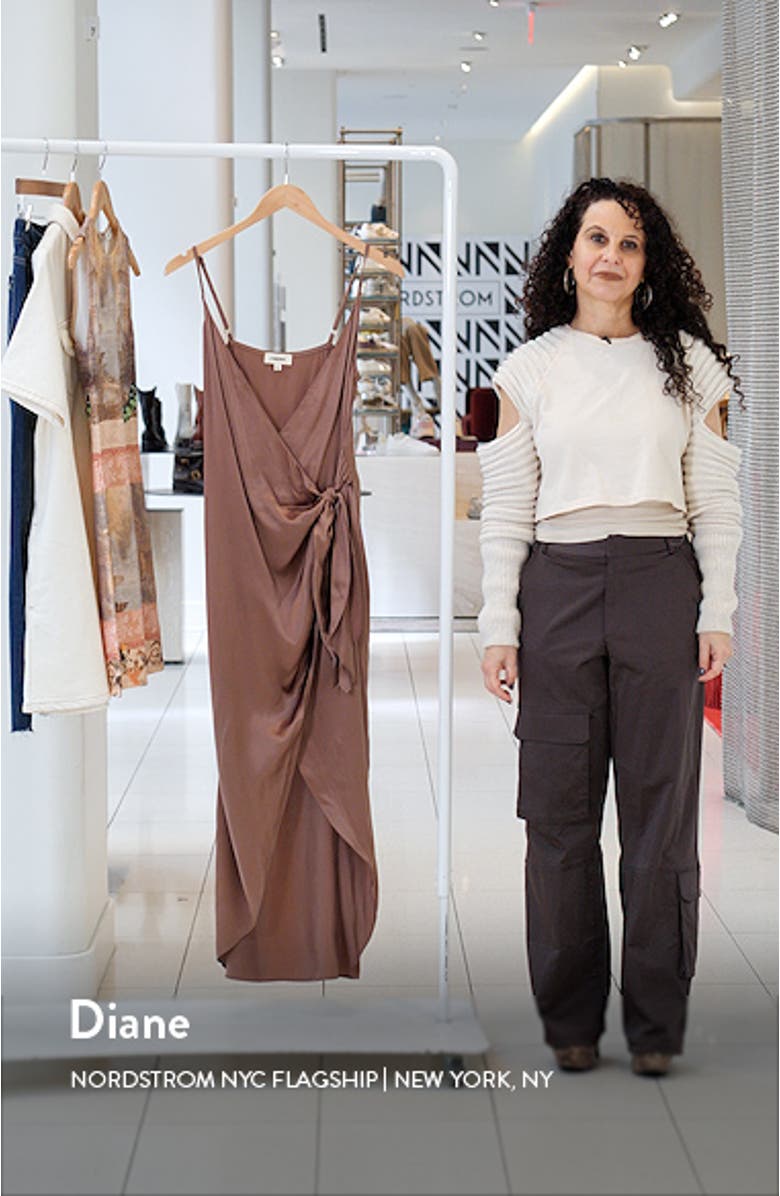 Amilia Silk Maxi Wrap Dress, sales video thumbnail