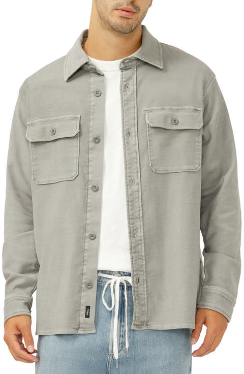 Field Cotton Blend Button-Up Shirt Jacket