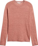 Jack Victor Cormack Long Sleeve Crewneck Linen & Silk Pullover
