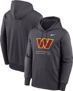 Nike Men's Nike Charcoal Washington Commanders Toss Sweep Therma-FIT Hoodie