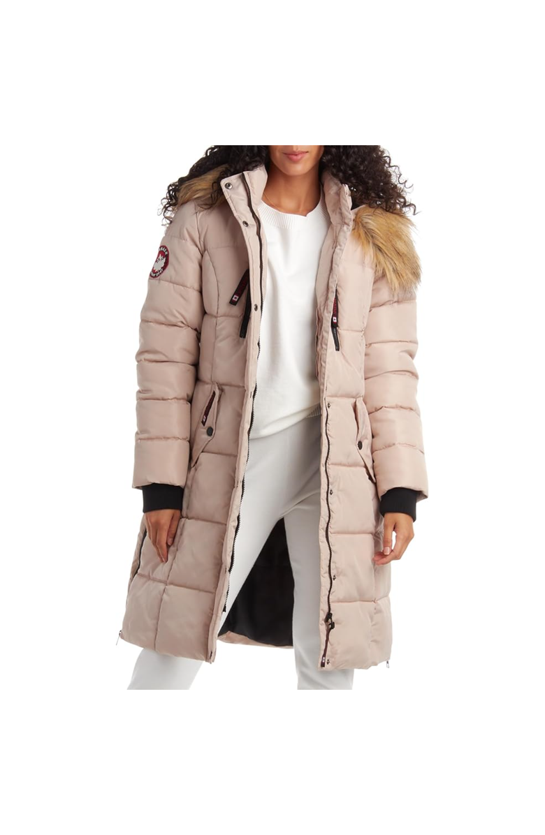 CANADA WEATHER GEAR Women's Heavyweight Long Parka Jacket, Main, color, Sand