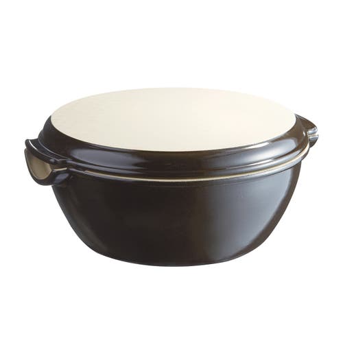Emile Henry Modern Bread Cloche In Charcoal