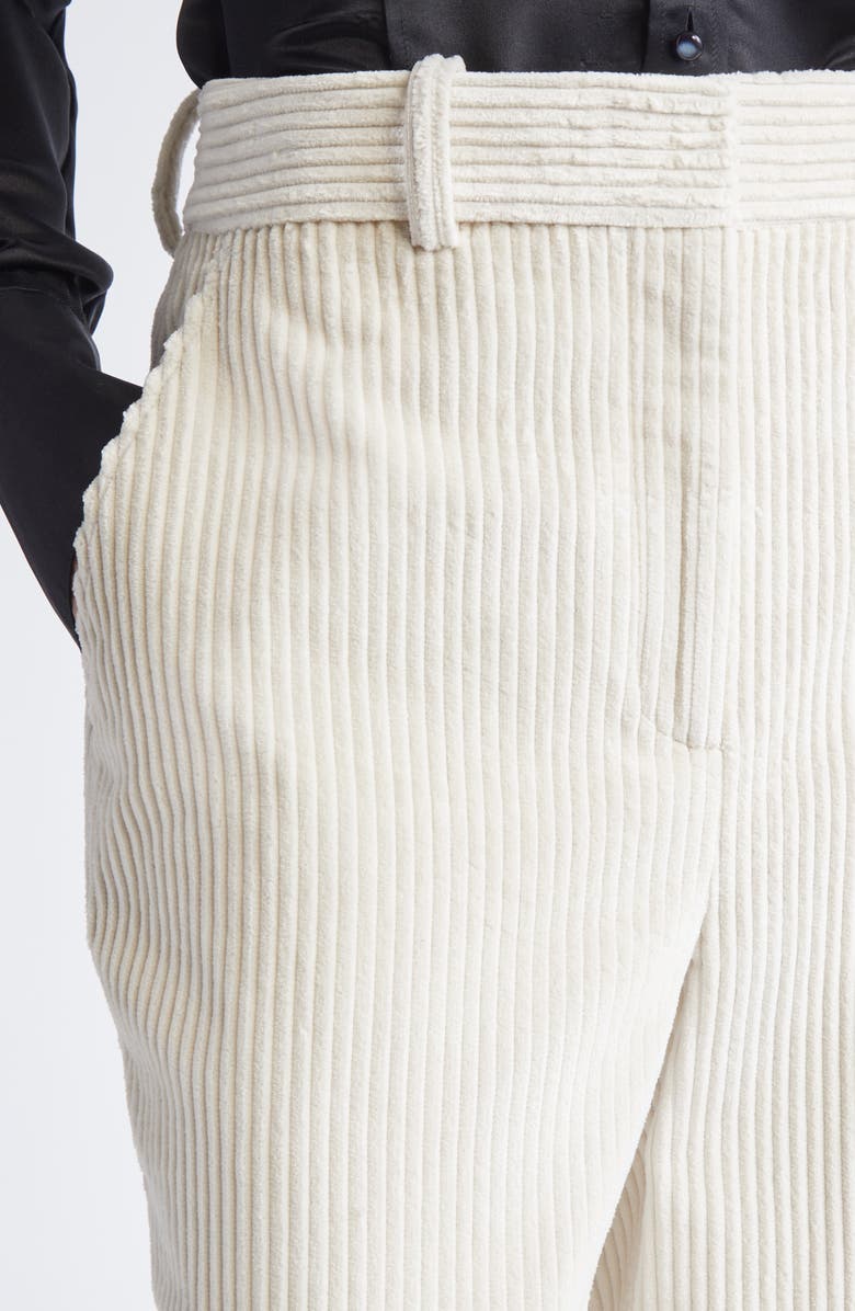 Proenza Schouler Lidie Corduroy Pants, Alternate, color, Ecru