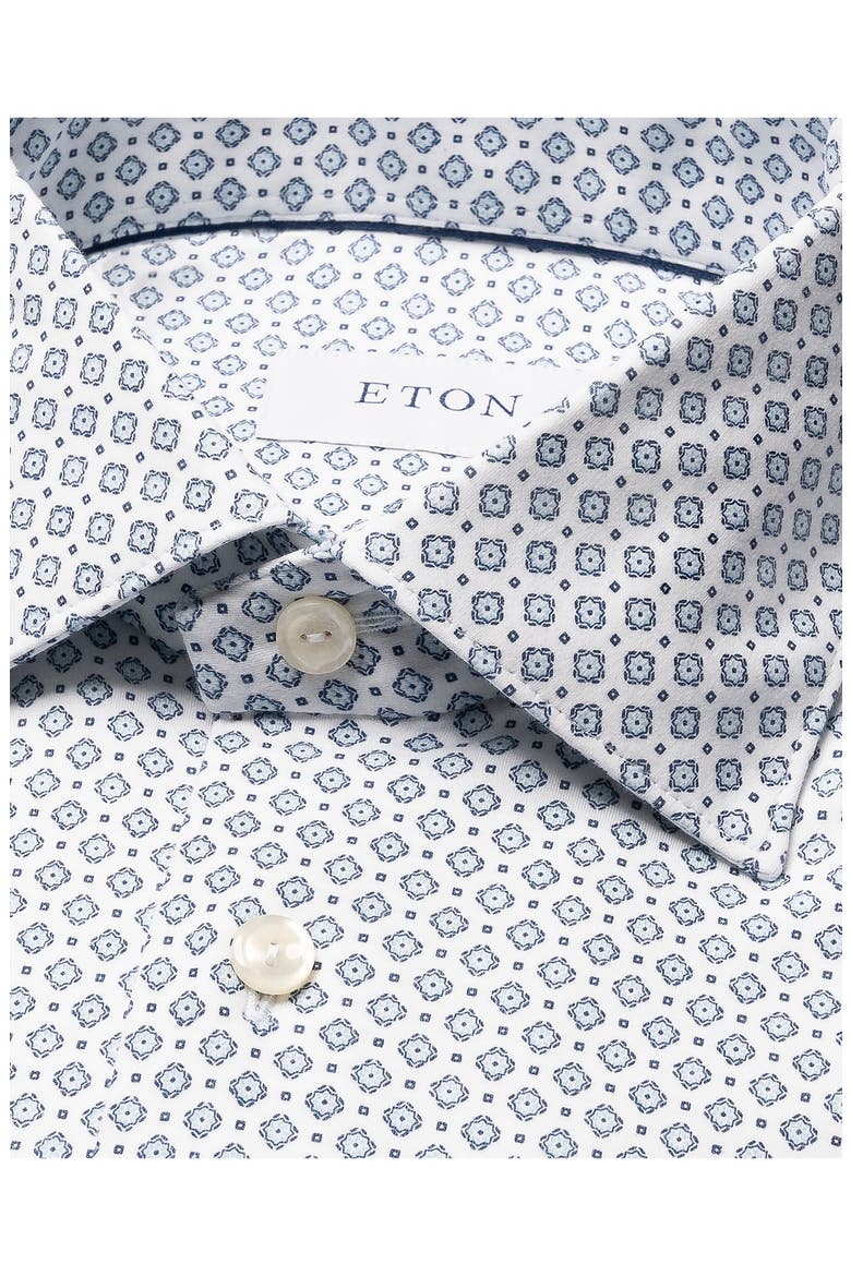Slim Fit Medallion 4Flex Fit Stretch Jersey Dress Shirt, Alternate, color, MEDIUM BLUE
