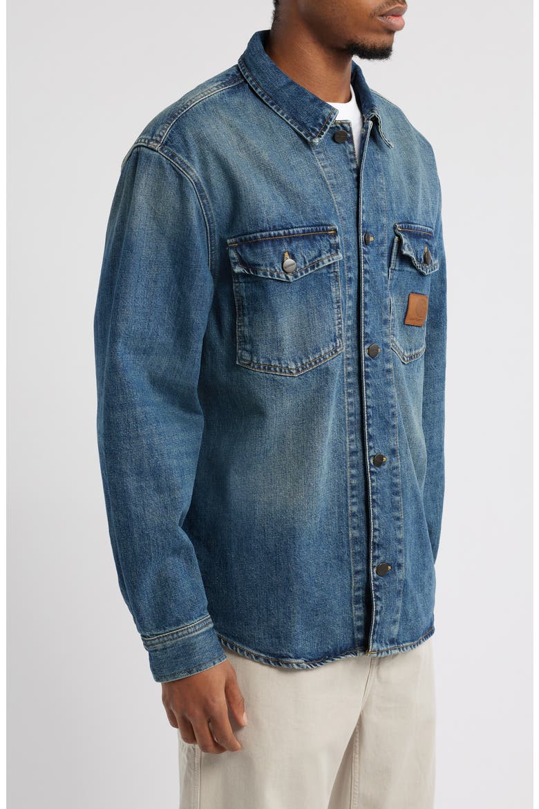 Lincoln Denim Shirt Jacket, Alternate, color, BLUE WORN USED WASH
