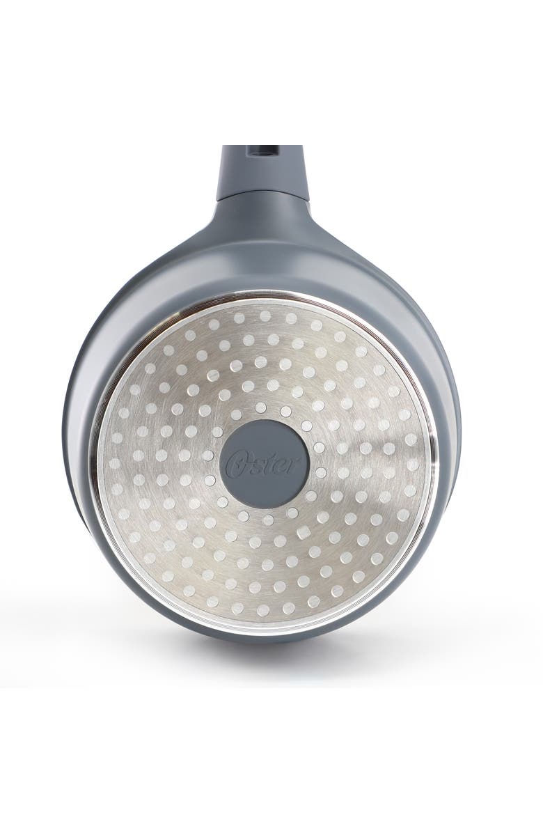 OSTER Rooney 2 Quart Ceramic Nonstick Aluminum Saucepan with Lid, Alternate, color, Grey