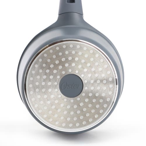 Oster Rooney 2 Quart Ceramic Nonstick Aluminum Saucepan With Lid In Gray