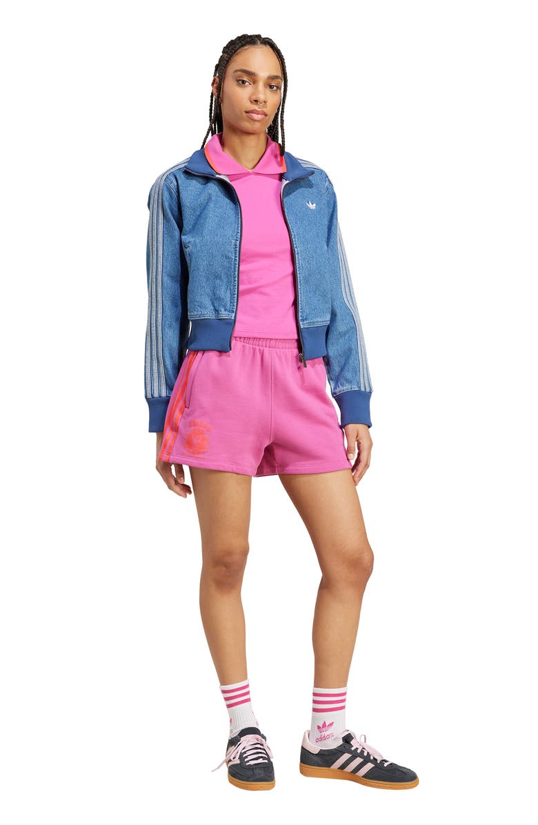 adidas Trefoil Logo Stretch Cotton Piqué Polo, Alternate, color, Semi Lucid Fuchsia