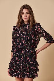 The Shirt by Rochelle Behrens The Ruffled Tiered Minidress