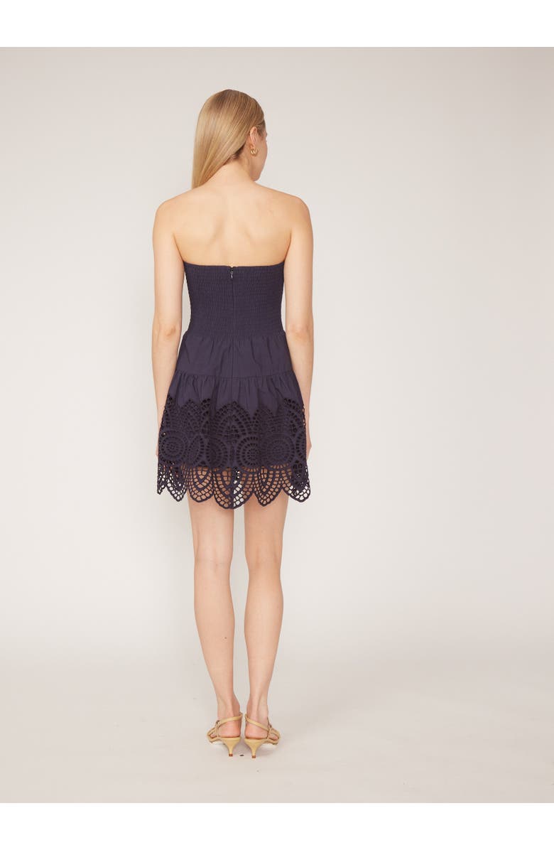 Gilner Farrar Palma Dress, Alternate, color, Navy Scallop Edge