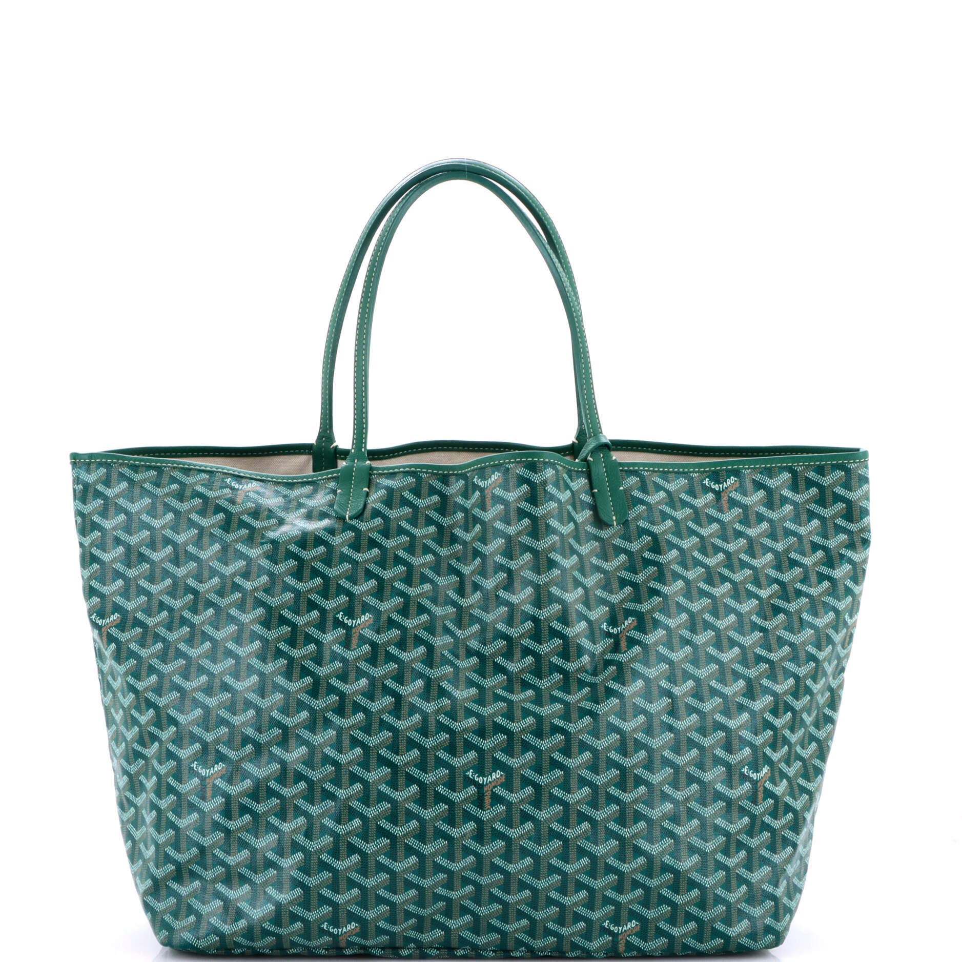 Pre-Owned Goyard Saint Louis Tote Coated Canvas GM, Alternate, color, Green