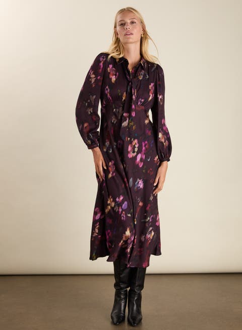 Charlotte Printed Midi Dress